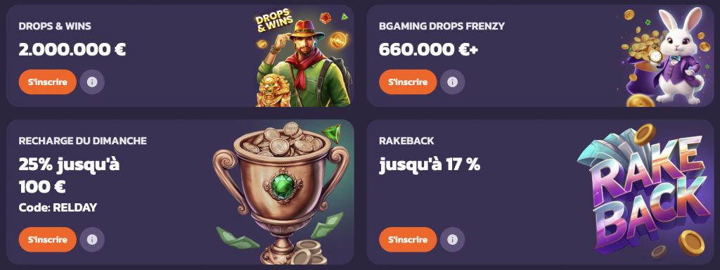 Bonus sportifs Coolzino